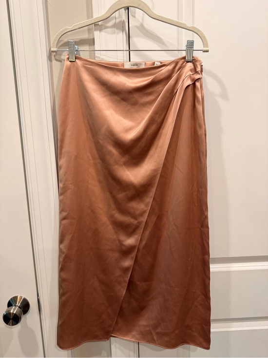 Vince Dresses & Skirts - Vince Satin Wrap Midi Skirt in Rosewood